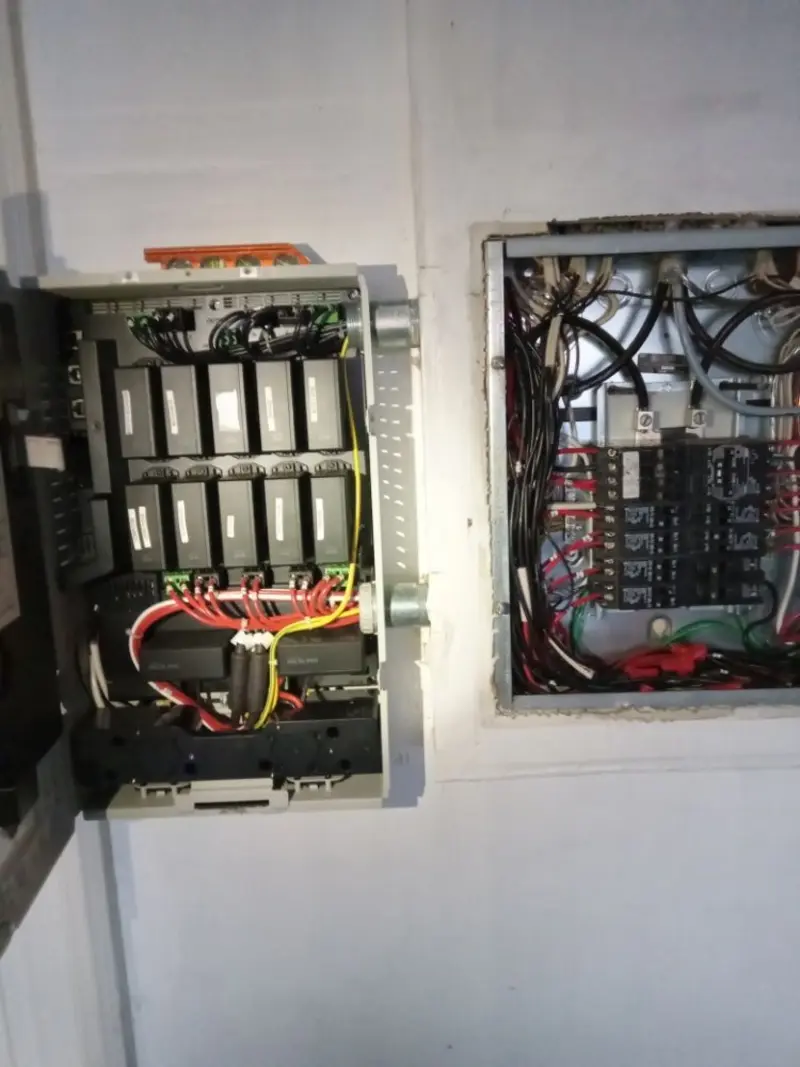 Electrical panel upgrade completed for Security Camera Wiring in Blooming Grove